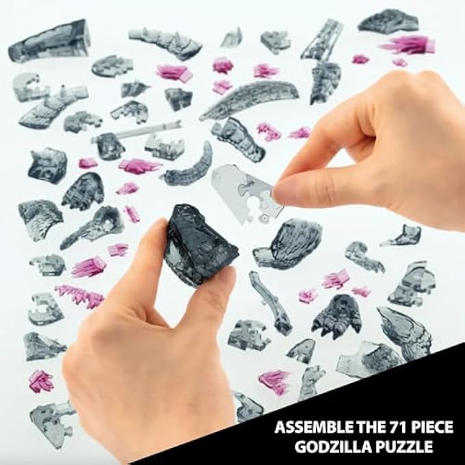 GODZILLA ULTRA DELUXE 3D CRYSTAL PUZZLE, FOR GODZILLA LOVERS, COLLECTORS AND PUZZLERS AGES 12 AND UP - Image 3